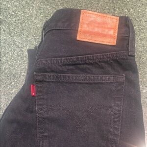 Levi's Blqck Denim 501 S Skinny Jeans W26/L28